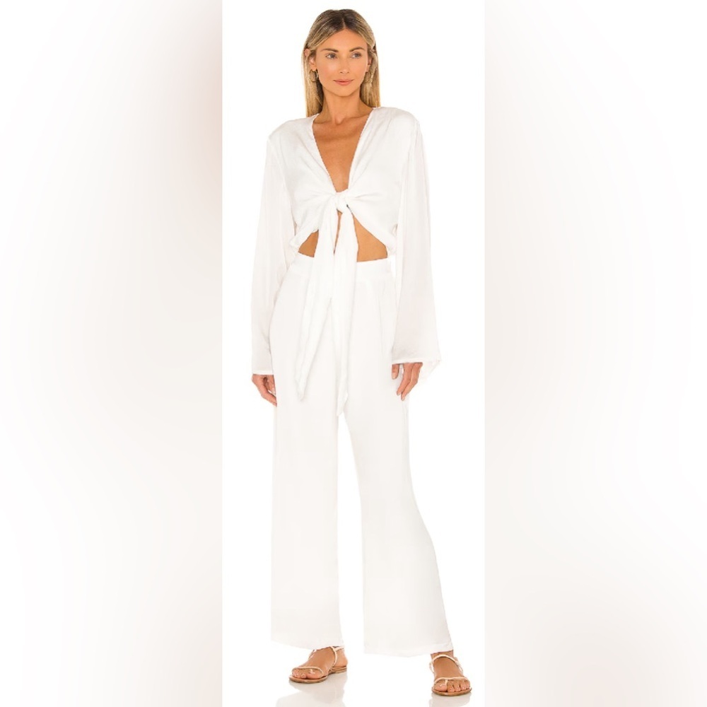 Revolve x SNDYS Pluto Jumpsuit in White - Size 4